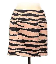 Akaiv Zebra Print Mini Skirt, Polyester, $18, Size M, B53