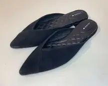 Birdies Women’s The Swan Black Suede Mules Size 7.5‎