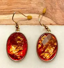 Pretty sparkly‎ drop earrings in this earth tone will look great with anything!