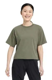 Women's Supima Cotton Short Sleeve Top - Size XS - All in Motion - Olive Green