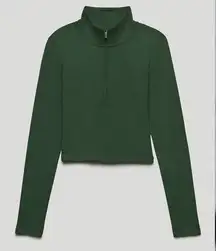 Aritzia Sunday Best Half-Zip Long Sleeve