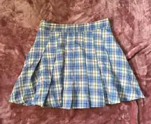 PLAID TENNIS SKIRT