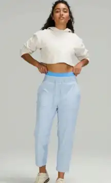 Lululemon Beyond the Studio Blue Linen size 8