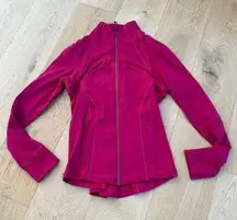 Lululemon Define SE Shine On Jacket in Ruby/Raspberry