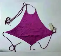 Booho NWT Women’s Purple‎ With Thin Ties Top Size 4