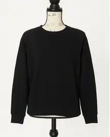 H&M Divided Black Crewneck Sweatshirt Size L Long Sleeve Pullover