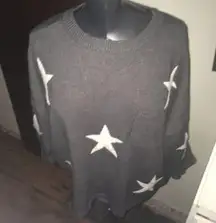 Jodifl gray oversized Star print cozy normcore M sweater