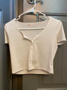 Romwe Top Crop White