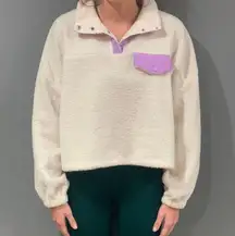 White Sherpa Sweater