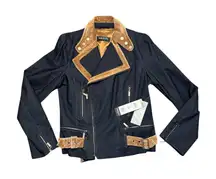 Betty Barclay Collection Moto Jacket – Size 38 (US 8) NWT