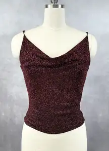 My Michelle Womens Top Large Y2K Indie Sleaze Club Glitter 90s Party Going Out