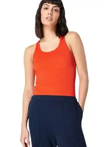 Sweaty Betty Seamless Twist Back Tank Top In Resort Red