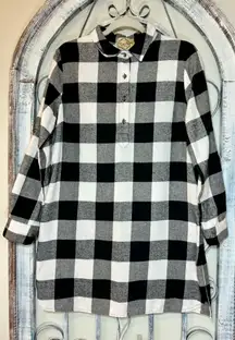 DeJaVu Flannel Buffalo Plaid Shirt Dress