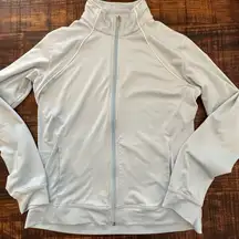 Baby Blue  Zip Up Performance Jacket- EUC