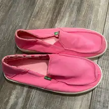 Sanuk Sidewalker Surfer Slip On Comfort Shoes Pink