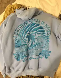 Pink Palm Puff Hoodie