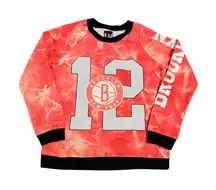 Jordan Size Medium Shirt Brooklyn New York Basketball Long Sleeve‎ Crew Neck