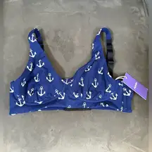 MeUndies UltraModal™ FeelFree Longline Bralette Anchors Away. Size S.
