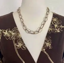 Short Layered Chainlink Necklace