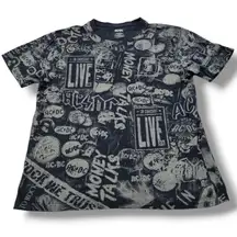 Shirt Size Large AC/DC Graphic Print T-Shirt AOP Allover Print Graphic Tee Unisex T-shirt