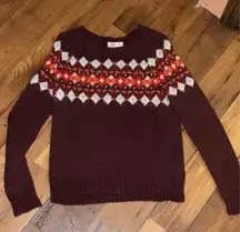 Women knit christmas Sweater size XS