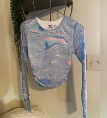 Princess Polly Psychedelic Cropped Long Sleeve