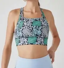 Free people movement floral sports bra activewear workout revolve casual nwot