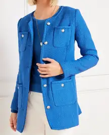 NWT Talbots Tweed Topper Coat Size 4 Feminine Flattering