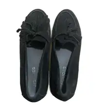 J/Slides Loafers Black Suede Platform Sneakers 10 Tassels Shoes