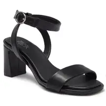Nordstrom Rack Sandals Womens Size 5 Black Strappy Faux Leather‎