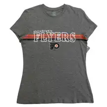 NHL Philadelphia Flyers Women's Short Sleeve Fashion T-Shirt in Grey, Small
