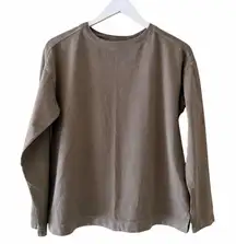 Old Navy Olive Green Crewneck Long Sleeves Active Cotton Active Sporty Layer SZ