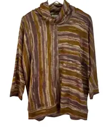 Coldwater Creek Dual Nature cowl neck sweater NWT small