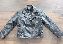 USA Bikers Dream Apparel Black Leather Jacket