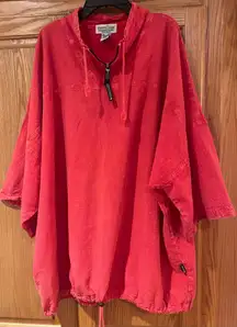 Ezze Wear Outdoors Honey-Komb Breathing Cotton‎ Oversized 1/4 Zip Jacket Size XL