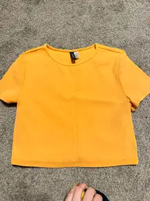 Cropped Orange T Shirt