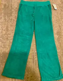 Old Navy Aqua Lounge Track Pants Women Sz S Sweatpant Jogger Terry Cloth Y2K NWT