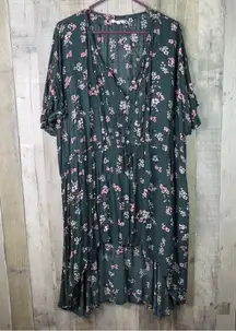 Maurice’s Size 3 Multicolored Floral Print Hi-Lo Blouse