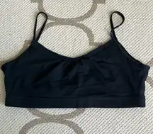 Lululemon black no padding yoga lounge light support bra