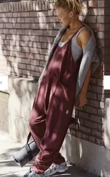 Free People Hot Shot Onesie Jumpsuit in Mahogany 