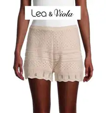 Crochet Knit Pointelle Shorts Women