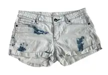 BCBGeneration Denim Women’s Jeans Shorts 26 Acid Wash Cuffed Summer Low Rise