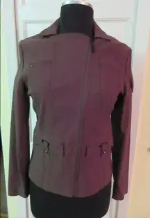 Jamie Sadock  jacket zip front rayon blend sz S