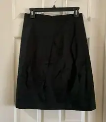 DKNY  Women’s Black Cotton Blend Aline Skirt size 2