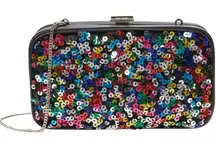 KATE SPADE TONIGHT SEQUINS EMBELLISHED FLUTCH CROSSBODY