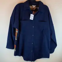 DAVI & DANI western jacket sz L boho cowgirlcore fall winter Aztec rodeo