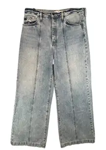 Kancan‎ Women's Jeans Light Wash Wide Leg High Rise Denim Size 13/30