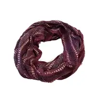 Women’s Scarves  Crochet Infinity Scarf Burgundy One Size