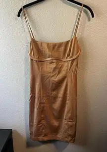 Emory Park Taupe Silky Mini Dress