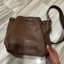 brown coach bag